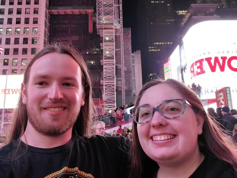 Kyle and Cassi at Times Square